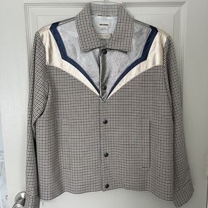 Zadig & Voltaire Womens Houndstooth Metallic Jacket Size S